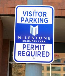 Wayfinding Signs 5c1169dd5d694 custom parking outdoor metal traffic sign safety wayfinding 256x300