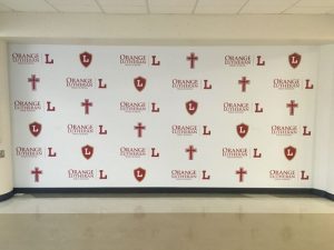 Church Signs custom wall vinyl step repeat mural 300x225